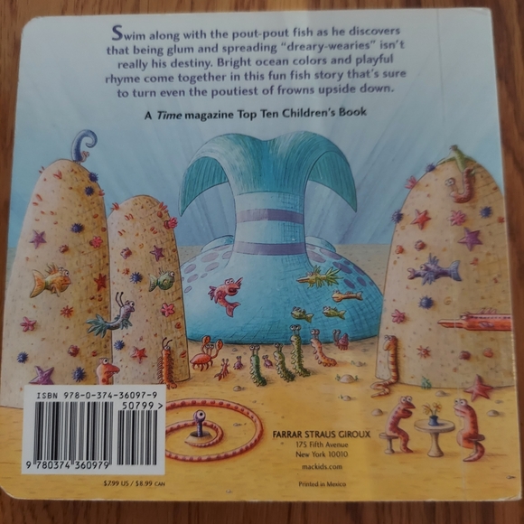 The Pout-Pout Fish Book by Deborah Diesen Like New - Picture 2 of 2